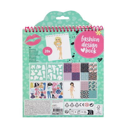 Besties Arte / Manualidades Libro de diseño de modas verde - Besties BE140007V