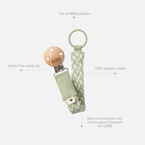 Bibs Accesorios bebé Porta chupete Bibs sage/ ivory 9401104