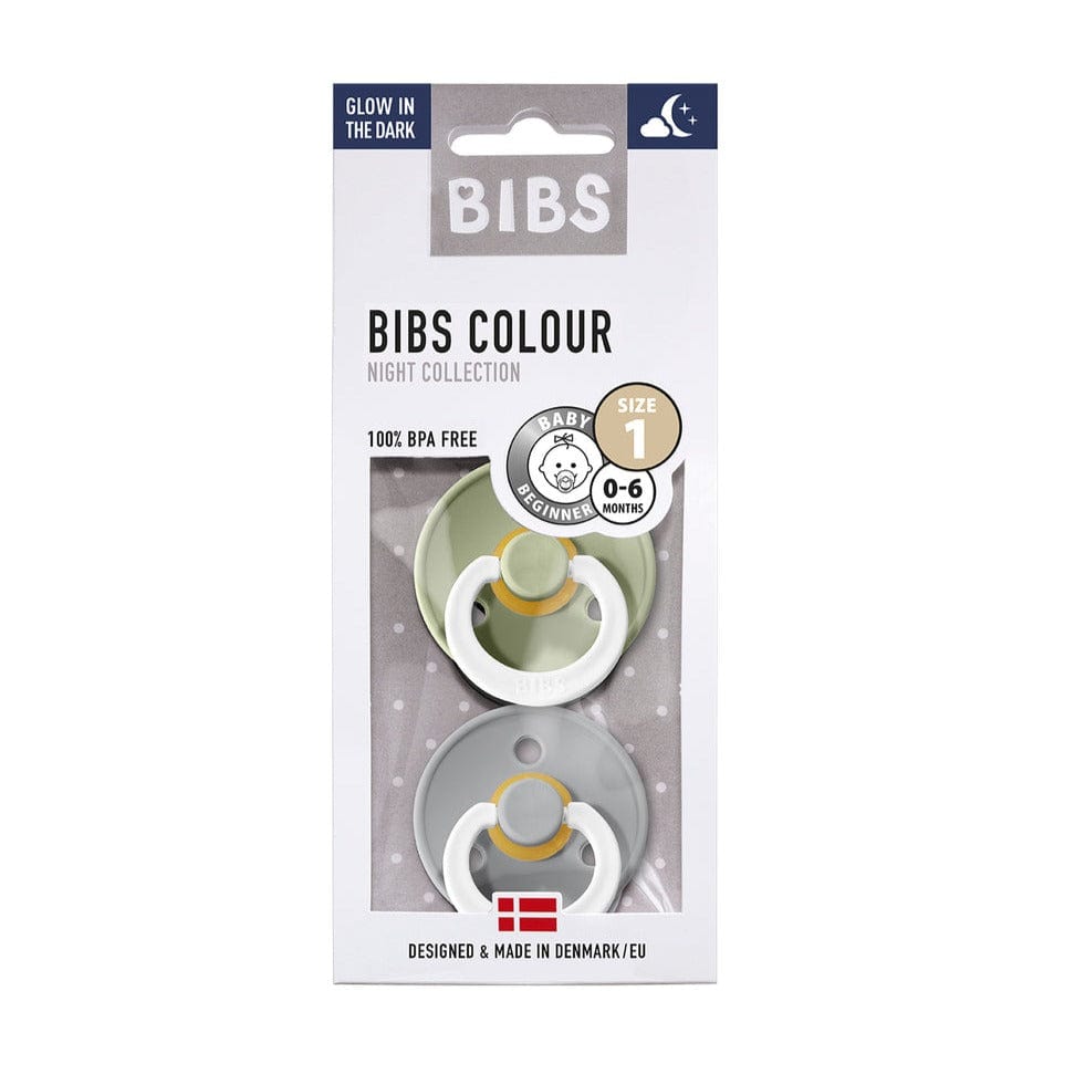 Bibs Chupete Chupete Bibs colour Simétrico X2 Talla 2 Sage/Cloud Glow Night 2221426