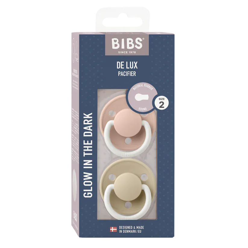 Bibs Chupete Chupete Bibs Redondo x2 Talla 2 Blush & Vanilla Glow Night - Bibs 190216