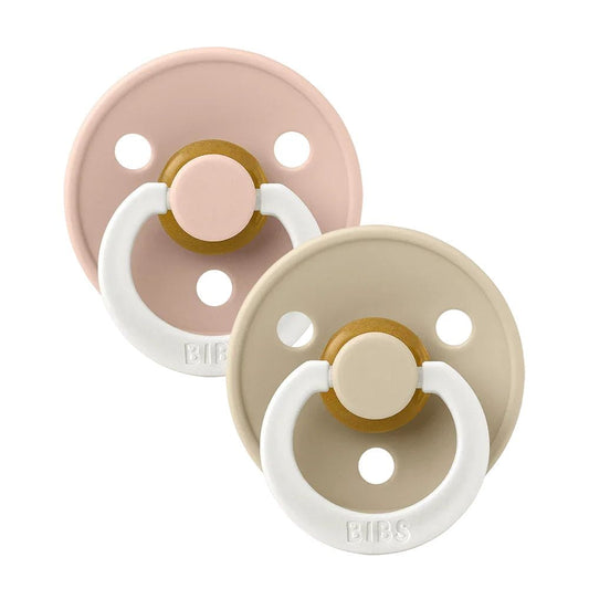 Bibs Chupete Chupetes redondo Glow Night x2 Talla 1 Blush & Vanilla  - Bibs 180216