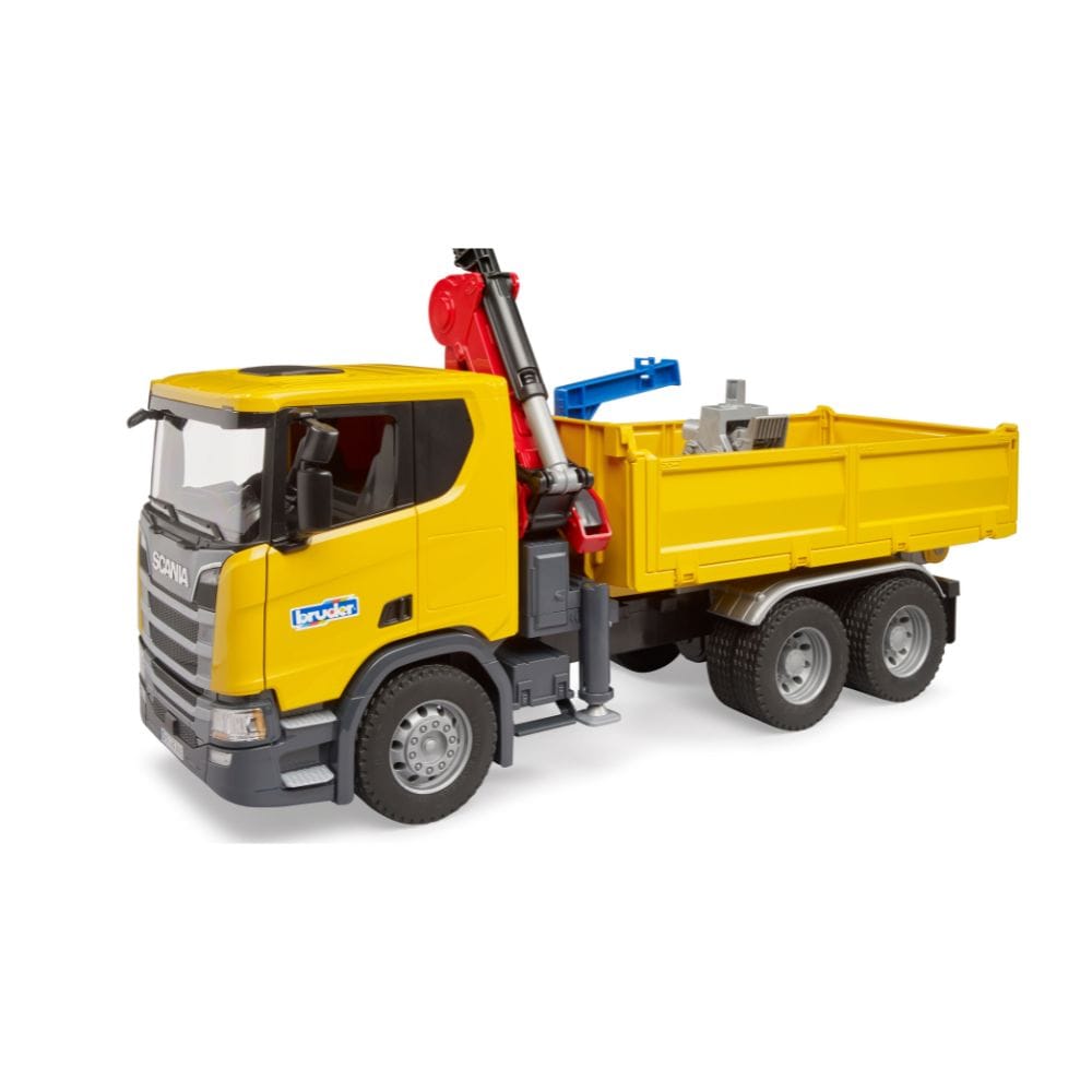 Bruder Camión Camión de obra Scania Super 560R con grúa y pallet 03551 Escala 1:16 - Bruder BRU03551