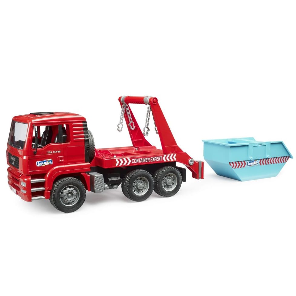 Bruder Camión Camión MAN TGA con contenedor basculante 02741 Escala 1:16 - Bruder BRU02741