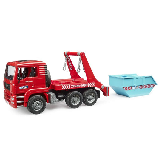 Bruder Camión Camión MAN TGA con contenedor basculante 02741 Escala 1:16 - Bruder BRU02741