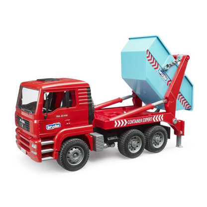 Bruder Camión Camión MAN TGA con contenedor basculante 02741 Escala 1:16 - Bruder BRU02741