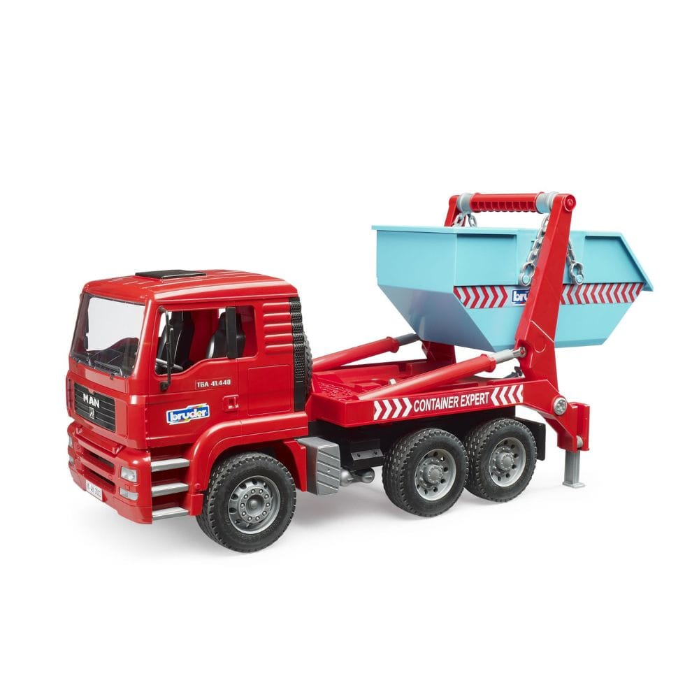 Bruder Camión Camión MAN TGA con contenedor basculante 02741 Escala 1:16 - Bruder BRU02741