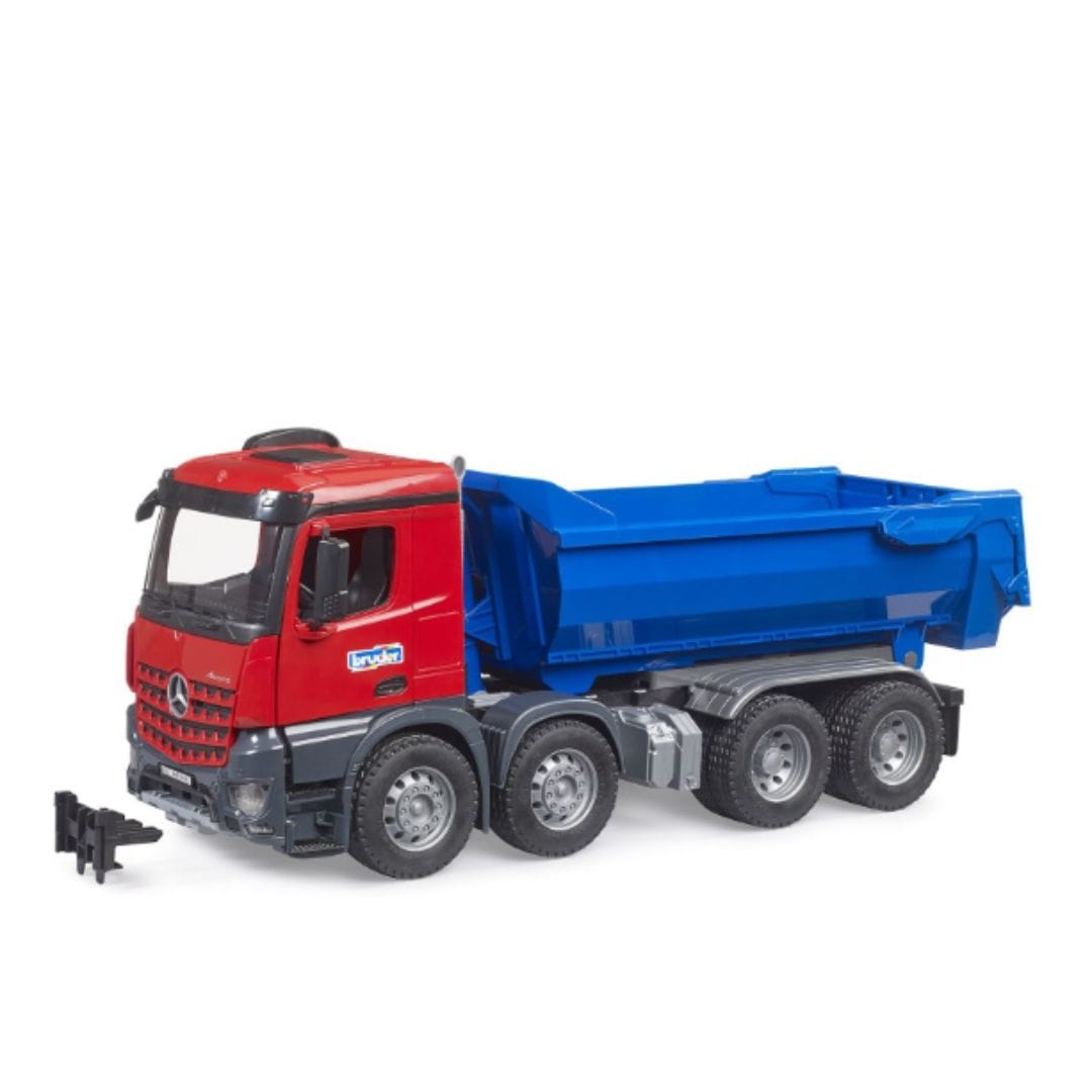 BRUDER Camión Camión Volquete Semi circular MB Arocs 03621 - Escala 1:16- BRUDER BRU03621