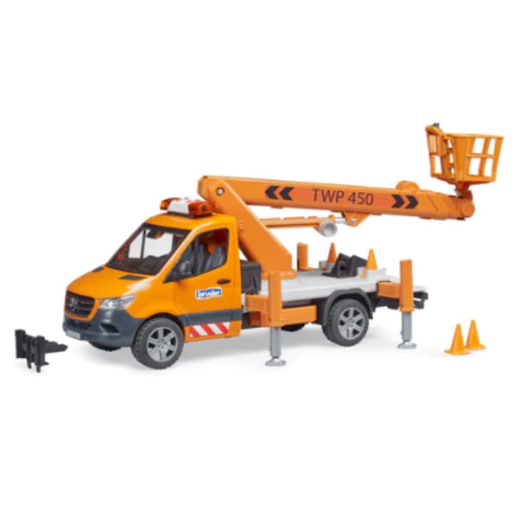 Bruder Otros transportes Mercedez Benz Sprinter con plataforma de trabajo 02679 - Escala 1:16- Bruder BRU02679