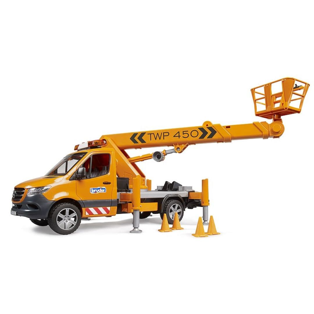 BRUDER Otros transportes Mercedez Benz Sprinter con plataforma de trabajo BRU02679 - Escala 1:16- Bruder BRU02679