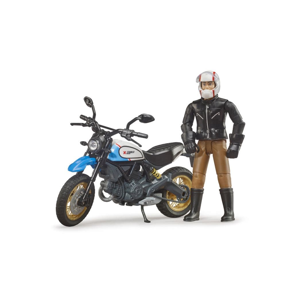 Bruder Otros transportes Scrambler Ducati Desert Sled con conductor 63051 Escala 1:16 - Bruder BRU63051