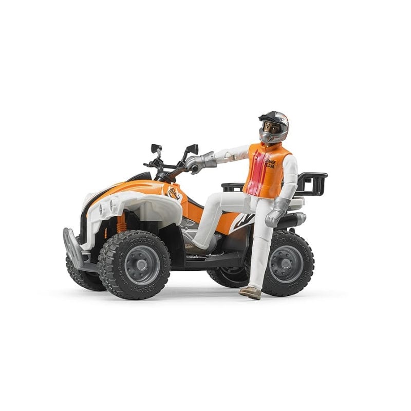 BRUDER Transportes bworld Quad con conductor 63000 - Escala 1:16 BRU63000