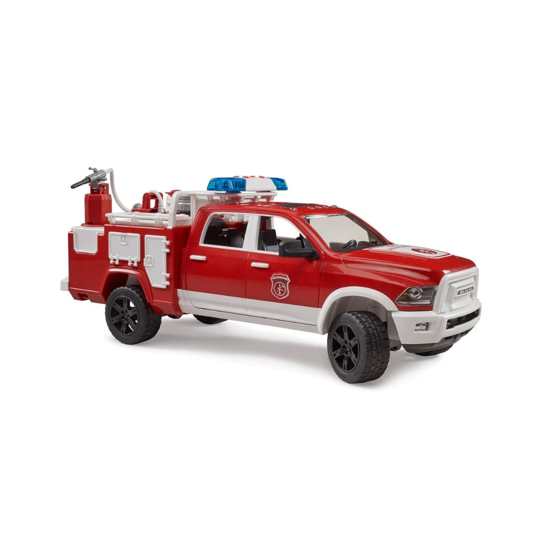 BRUDER Transportes Camión de bomberos RAM 2500 con luz 02544 - Escala 1:16 BRU02544