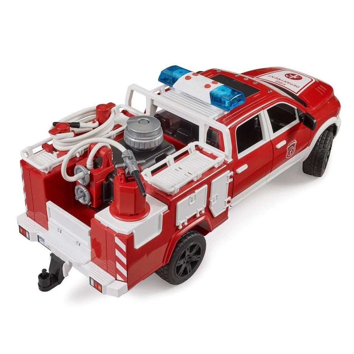 BRUDER Transportes Camión de bomberos RAM 2500 con luz 02544 - Escala 1:16 BRU02544