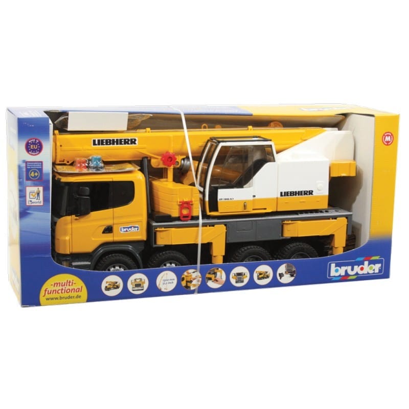 BRUDER Transportes Camión grúa Scania Super 560R Liebherr 03571- Escala 1:16- BRUDER BRU03571