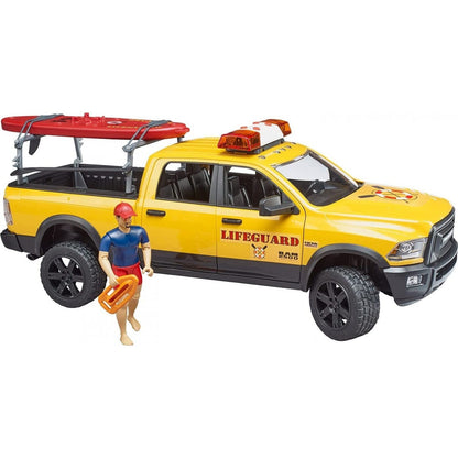 BRUDER Transportes RAM 2500 PowerWagon Life Guard and Stand Up Paddle 02506- Escala 1:16 BRU02506