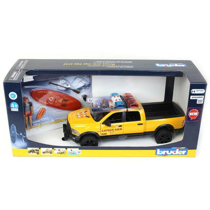 BRUDER Transportes RAM 2500 PowerWagon Life Guard and Stand Up Paddle 02506- Escala 1:16 BRU02506