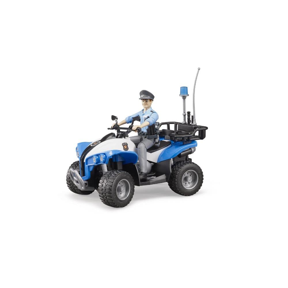 Bruder Vehículos de emergencia Bworld Quad con policía y equipamiento 63010 Escala 1:16 - Bruder BRU63010