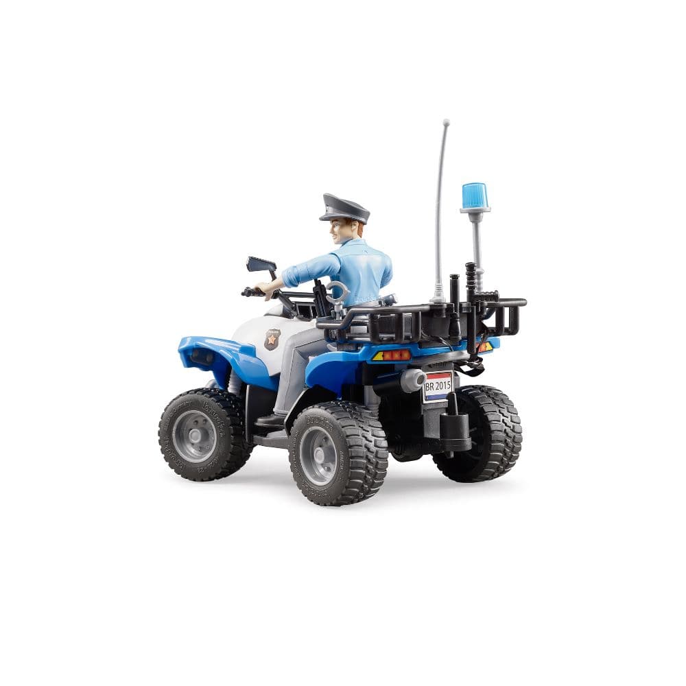Bruder Vehículos de emergencia Bworld Quad con policía y equipamiento 63010 Escala 1:16 - Bruder BRU63010