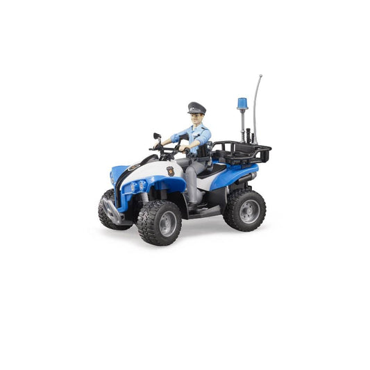 Bruder Vehículos de emergencia Bworld Quad con policía y equipamiento 63010 Escala 1:16 - Bruder BRU63010