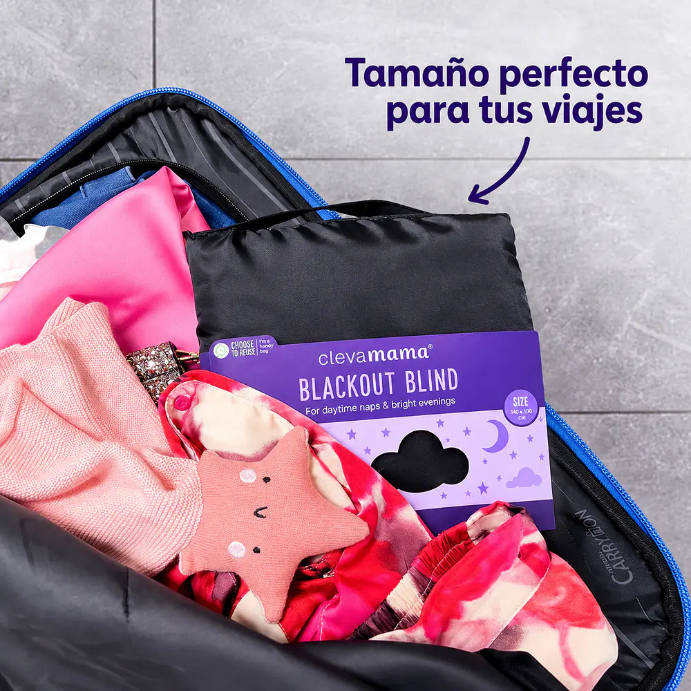 Clevamama Blackout Cortina Blackout Portátil 130 x 198 cm | ClevaMama 3415