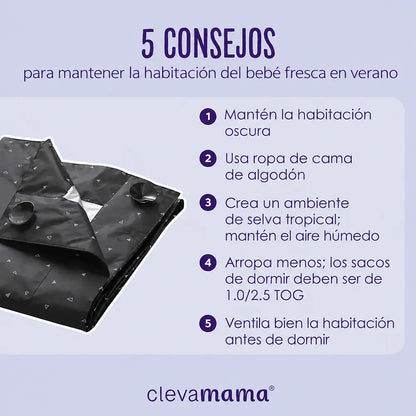 Clevamama Blackout Cortina Blackout Portátil 130 x 198 cm | ClevaMama 3415