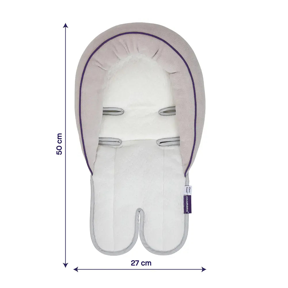 Clevamama Cojín Cojín Soporte de Cabeza 2 en 1 para Coche y Silla de Auto | ClevaMama 3600