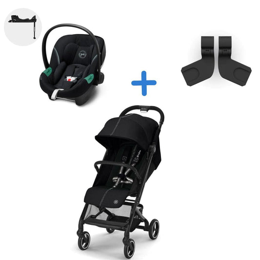 Cybex Coche Arma tu Pack Coche Cybex Beezy desde Recién Nacido con huevo Aton S2