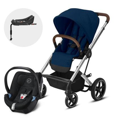 Cybex Coche Coche Balios S Lux  Slv Navy Blue + Aton 5+ Base CBX68391868752007