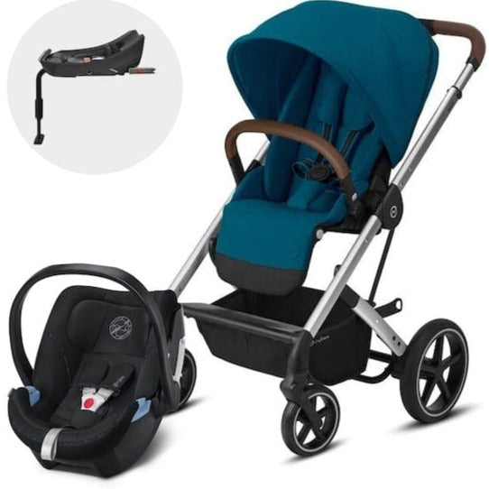 Cybex Coche Coche Balios S Lux  Slv River Blue + Aton 5+ Base CBX68141684793972