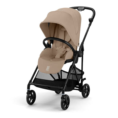 Coche de paseo Melio Carbon Black Almond Beige - Cybex