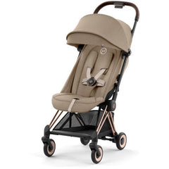 ( PREVENTA) Coche de paseo Coya Chasis Rosegold - Cozy Beige