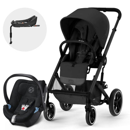 Cybex Coche Travel System Coche Balios S  Lux 3.0  Blk Moon Black + Aton 5+ Base CBX68142071898150