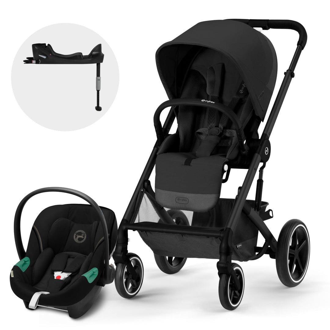 Cybex Coche Travel System Coche Balios S  Lux 3.0  Blk Moon Black + Aton B2+ Base CBX68142088441977