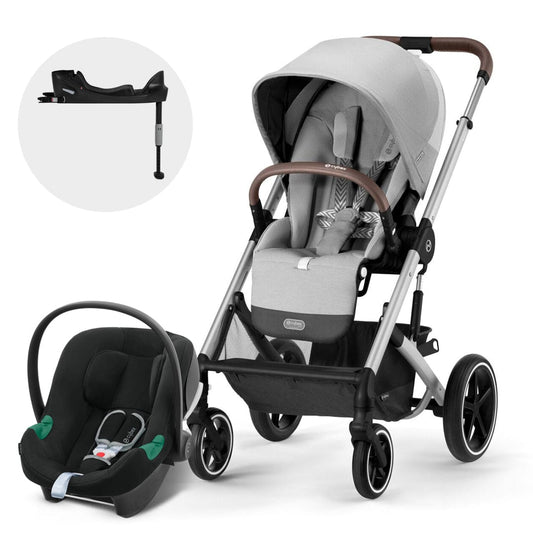 Cybex Coche Travel System Coche Balios S  Lux 3.0  SLV Lava Grey+ Aton S2+ Base CBX68452647915238