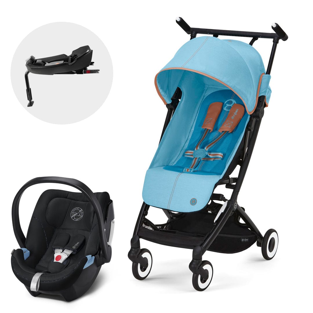 Cybex Coche Travel System Coche Beach Blue + Aton 5 + Base CBX1641239791616