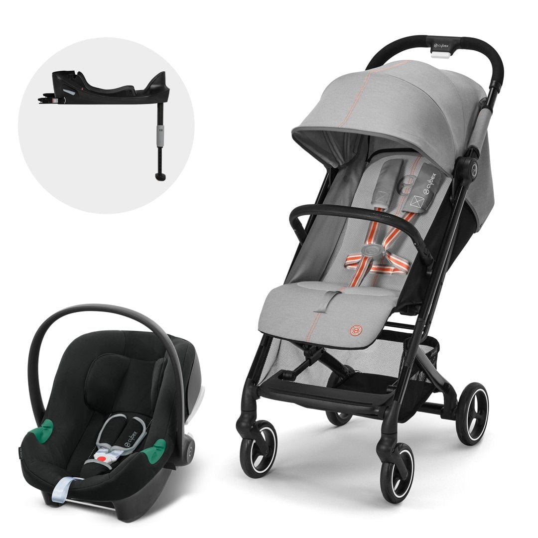 Cybex Coche Travel System coche Beezy Blk Lava Grey+ Aton B2 + Base CBX71416321316577