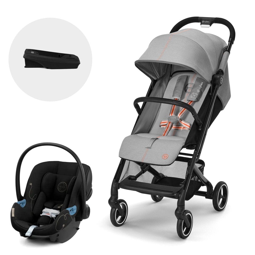 Cybex Coche Travel System coche Beezy Blk Lava Grey+ Aton G + Base G CBX71416299925956