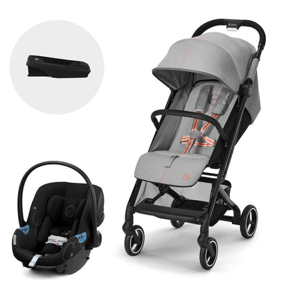 Cybex Coche Travel System coche Beezy Blk Lava Grey+ Aton G + Base G CBX71416299925956