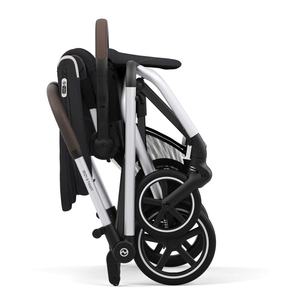 Cybex Coche Travel System Coche Compacto Eezy S TW PL SLV Moon Black + Aton B2 + Base CBX66662614681278