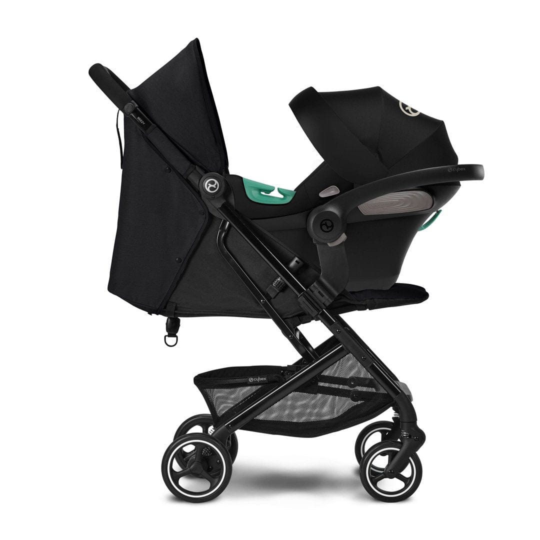 Cybex Coche Travel System Coche de paseo Beezy Blk Moon Black Aton S2 + Base CBX70007180445734