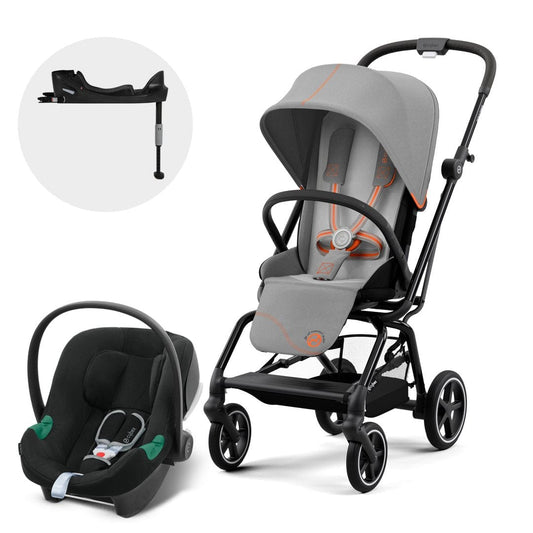 Cybex Coche Travel System Coche Eezy S twist+ BLK lava grey + Aton B2 + Base CBX70007306437205