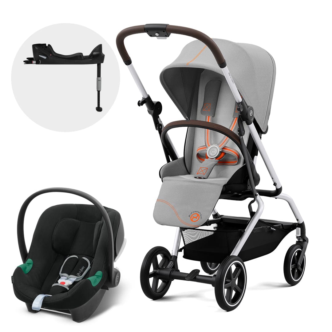 Cybex Coche Travel System Coche Eezy S twist+ SLV lava grey + Aton B2 + Base CBX66914561704464
