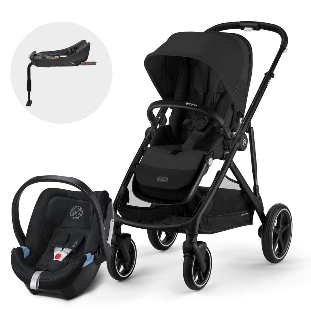 Cybex Coche Travel System Coche Gazelle  BLK Moon Black+ Aton 5 + Base CBX68486269807275