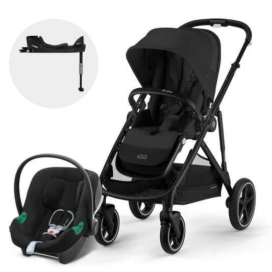 Cybex Coche Travel System Coche Gazelle  BLK Moon Black+ Aton S2 + Base CBX68486326210643