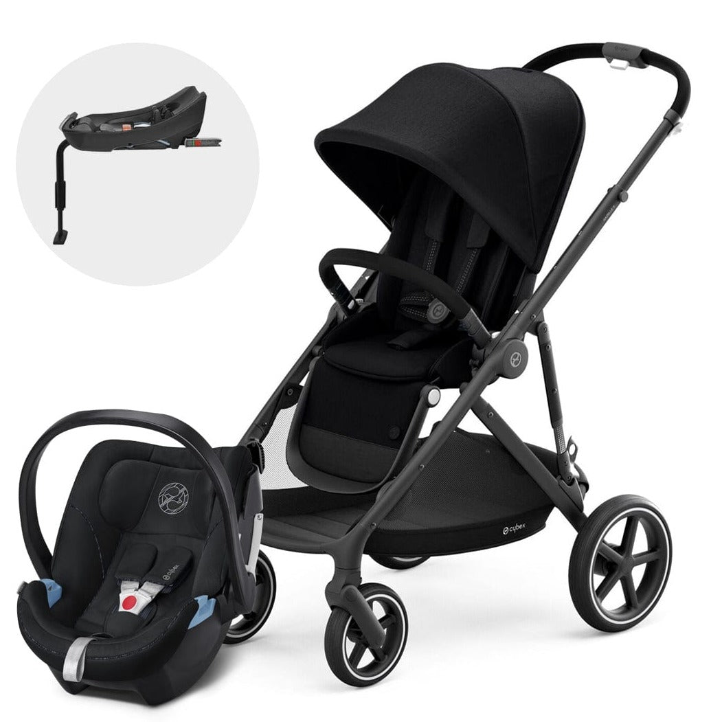 Cybex Coche Travel System Coche Gazelle S BLK Deep Black + Aton5 + Base CBX1611246443099