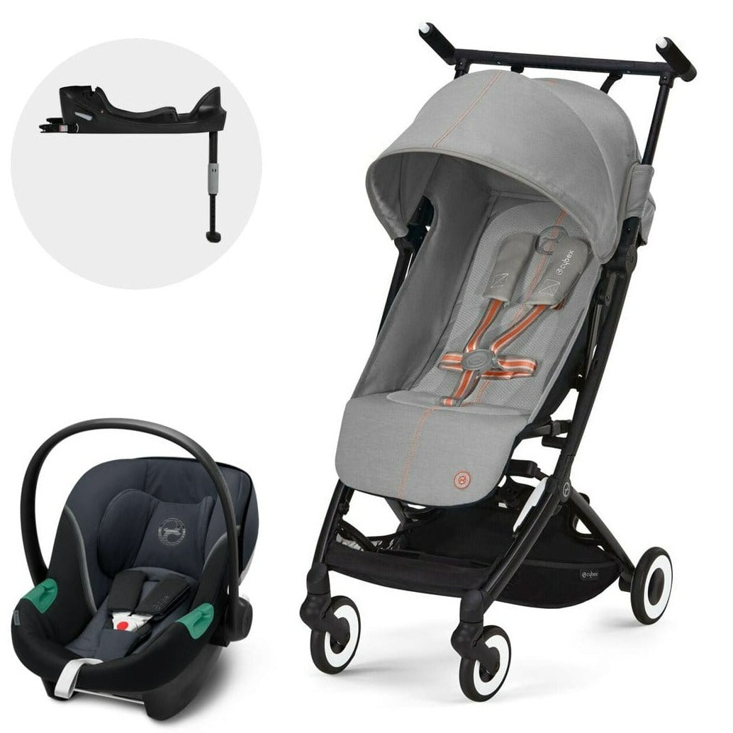 Cybex Coche Travel System Coche Libelle Lava Grey + Aton B2 + Base CBX67164194774330