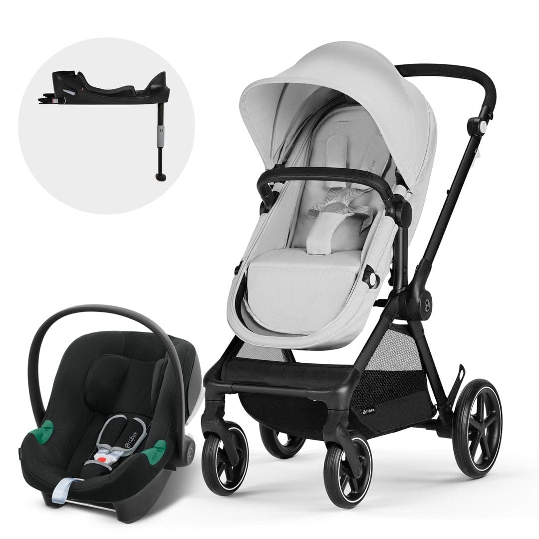 Cybex Coche Travel System EOS Lux 2 en 1 Blk Lava grey + Aton B2 + Base CBX70318339486339