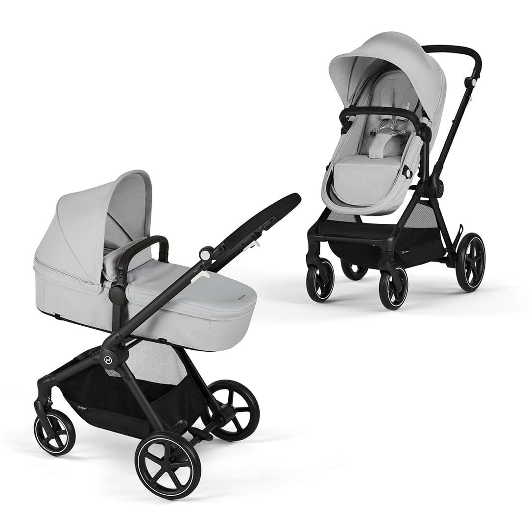 Cybex Coche Travel System EOS Lux 2 en 1 Blk Lava grey + Aton B2 + Base CBX70318339486339