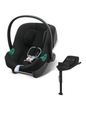 Poussette Cybex Eos Lux Avec Siège Auto Aton B2 - Noir/lune | Réversible, Pliable, Pour Enfant De La Naissance à 22 Kg