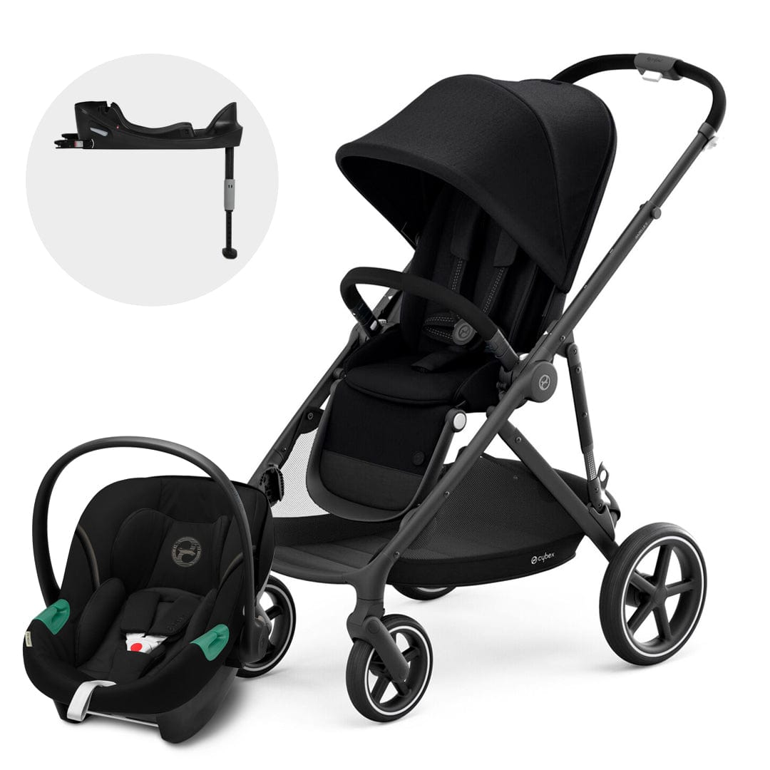 Cybex Coche Travel System Gazelle S BLK Deep Black + Aton S2 + Base CBX1661444778382